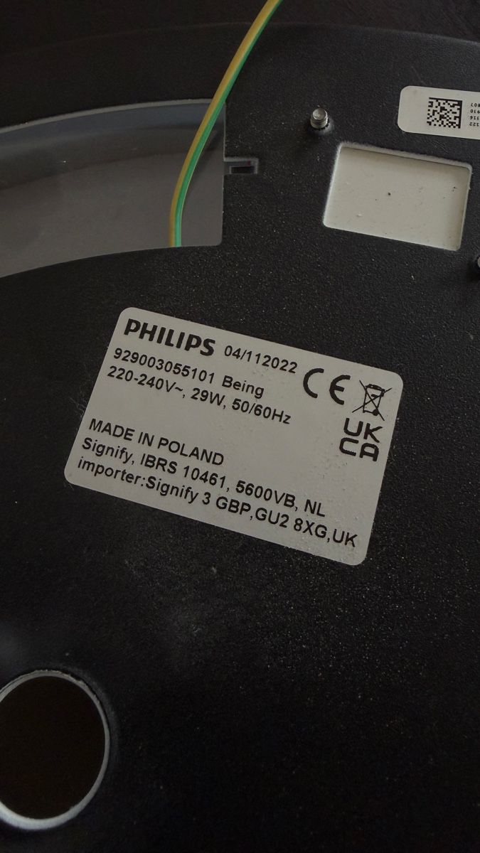 Philips Lampadari & plafoniere: Philips Hue Deckenleuchte White Ambiance Being Schwarz – Usato da St. Gallen venduto da RicKeDe 5