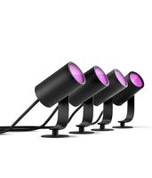 Philips Hue Lily Outdoor Spots 4er Set mit Trafo und Kabel