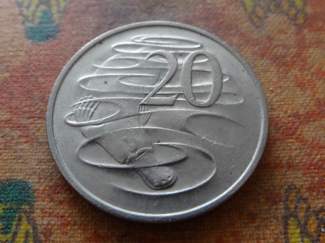 Tutti le monete: AUSTRALIA  20  Cents  1978 – Usato da Romanel-sur-Lausanne venduto da Swift13
