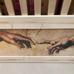 Poster & Bilder: Tolles Wandbild Michelangelo Erschaffung – Gebraucht aus Rudolfstetten von Stellina1975