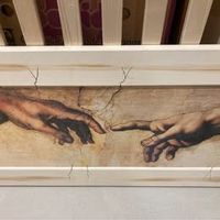 Tolles Wandbild Michelangelo Erschaffung