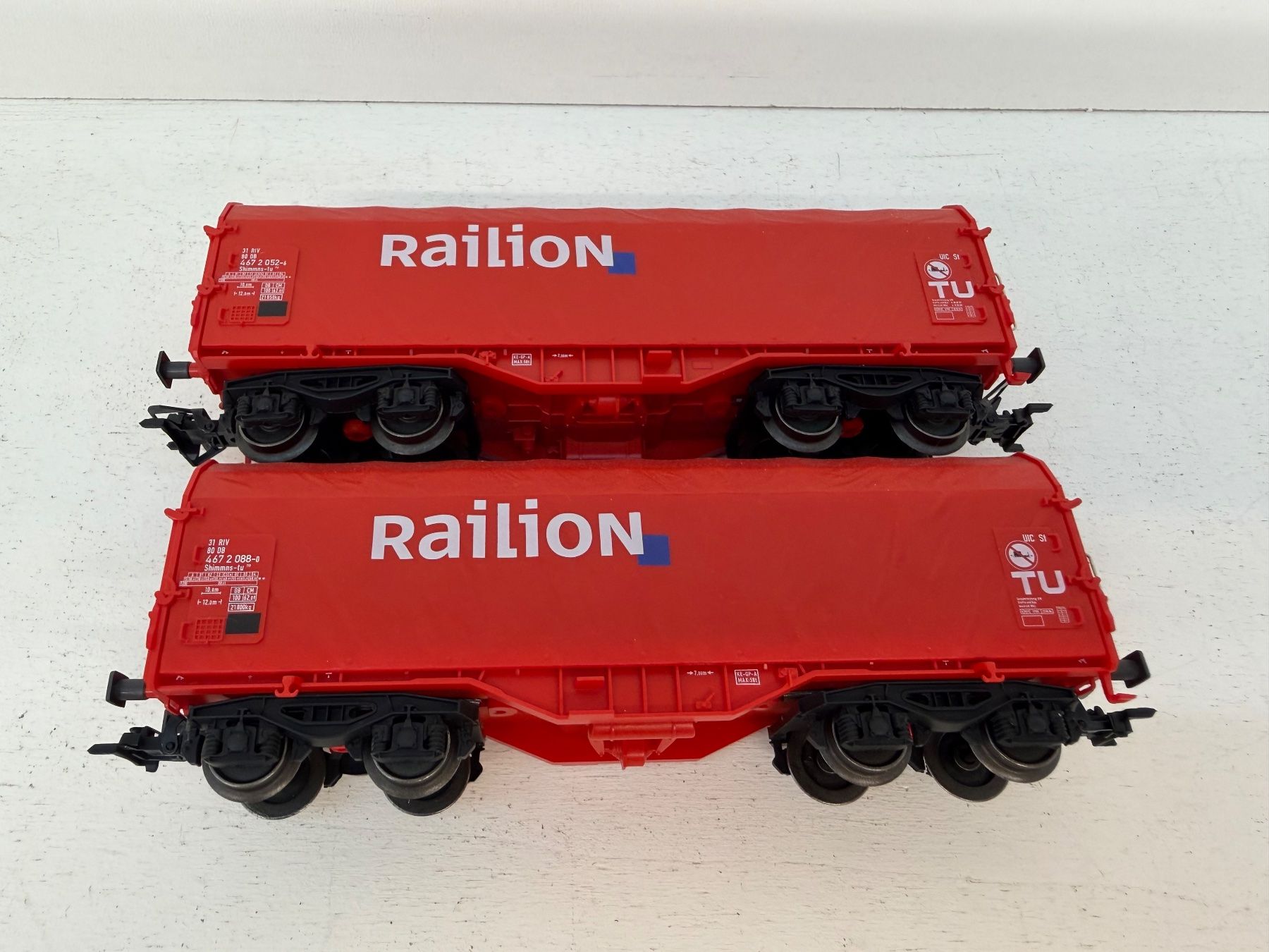 Märklin Modellini di ferrovie: Märklin 00757 Güterwagen 2er Set Railion der DB – Usato da Büsserach venduto da ModellbahnDepot 1