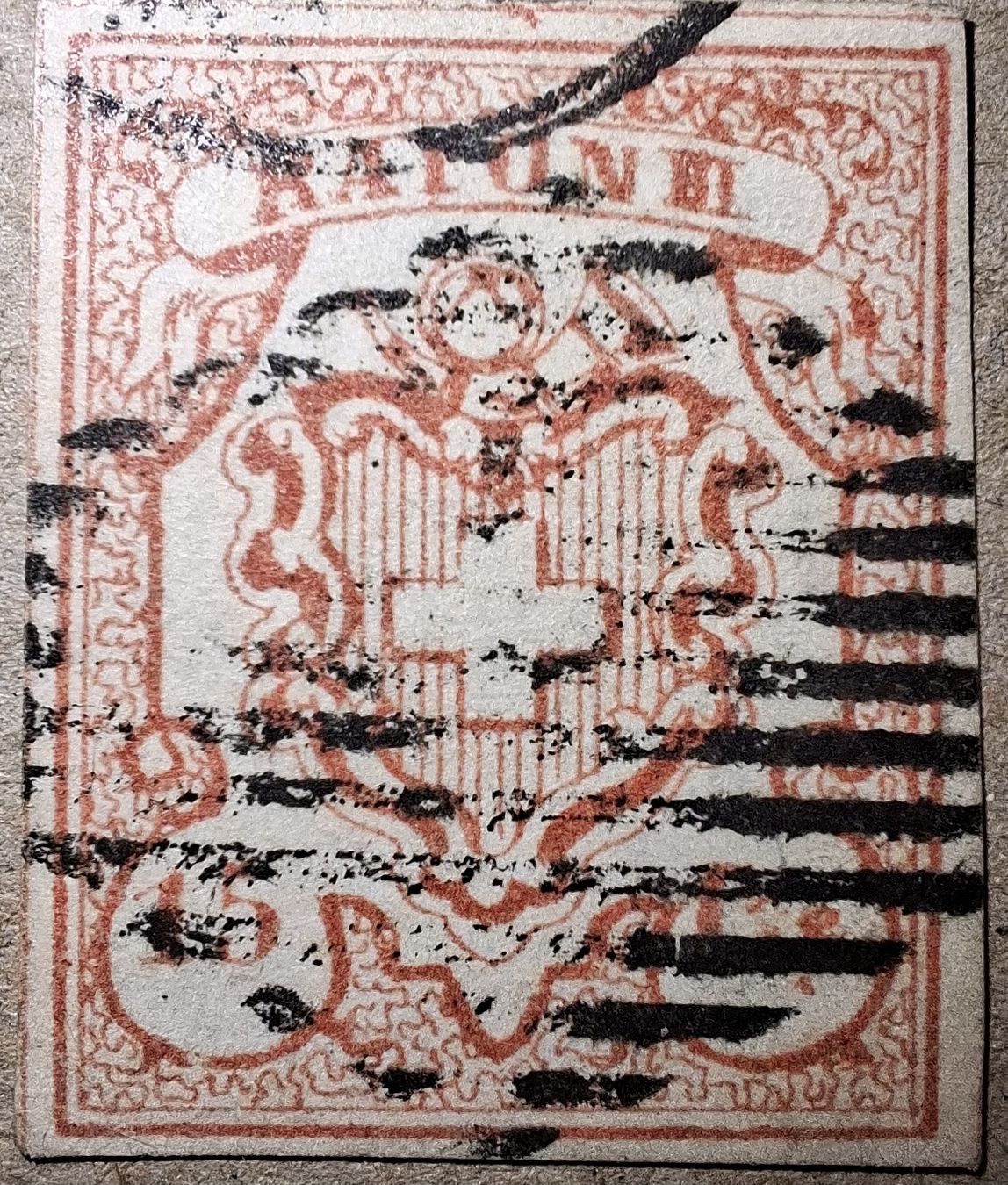 Tutti i francobolli: Rayon Nr. 19  Typ 2 Kat. 1500.- – Usato da Balgach venduto da SIMEON27