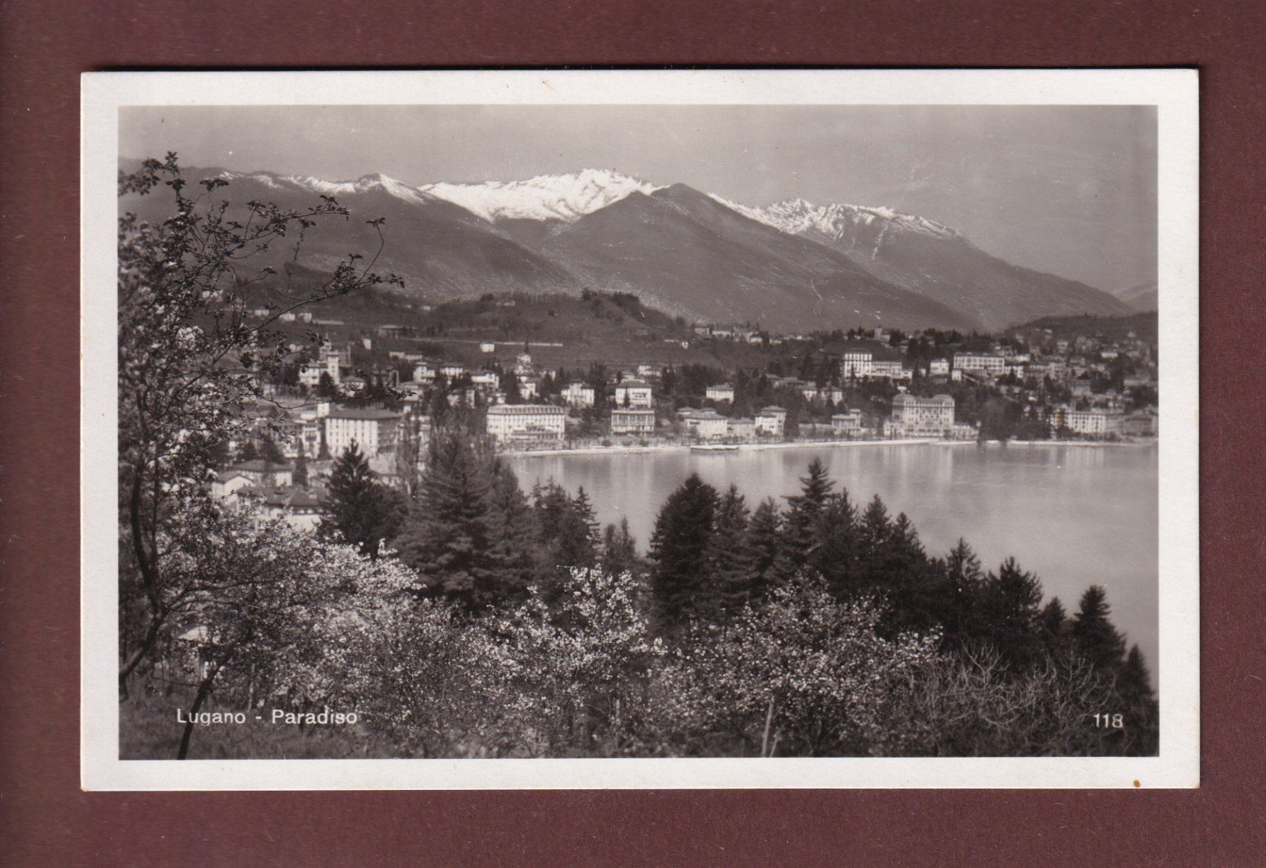 Ansichtskarten: LUGANO - PARADISO – Gebraucht aus Pully von nicecards-shop