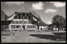 AK Langnau i. E., Hotel Hirschen, Platz