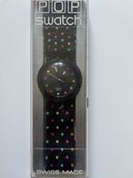 Pop Swatch Black with Rainbow Polka dots 