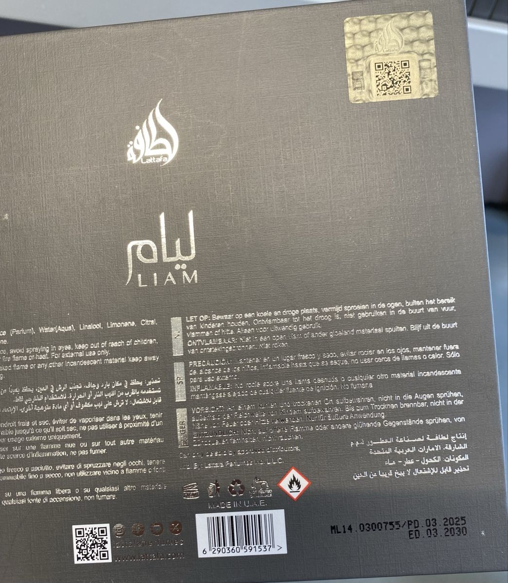 Lattafa Parfum & Eau de Toilette: Lattafa Liam Grey 100ml NEUF – Neu (gemäss Beschreibung) aus Corseaux von atchoum66 3