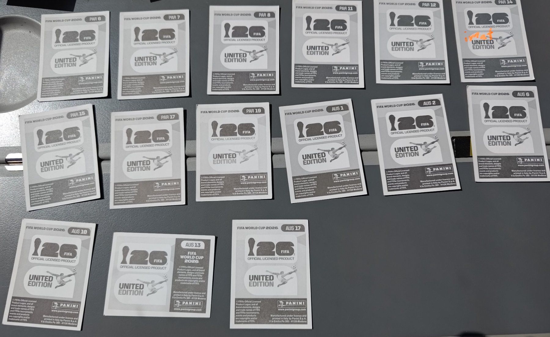 Panini Sammelbilder & Trading cards: Panini 2026 - SET PAR, AUS – Neu (gemäss Beschreibung) aus Bern von Nicolaro
