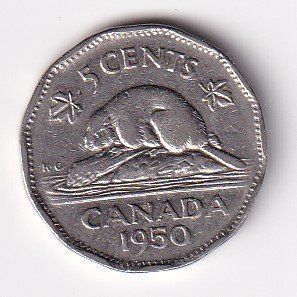 Tutti le monete: Kanada 5 cents 1950s+ – Usato da Neuchâtel venduto da karlpierrino