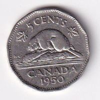 Kanada 5 cents 1950s+