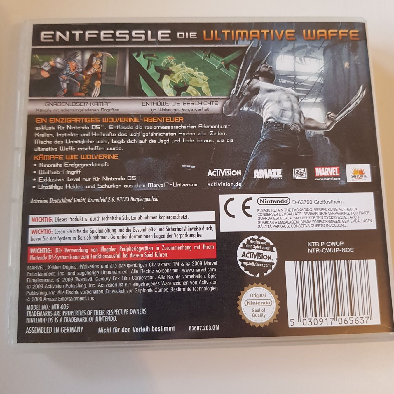 Nintendo Jeux: X-Men Origins Wolverine /DS – D'occasion à Münchenstein par 2DGames 1