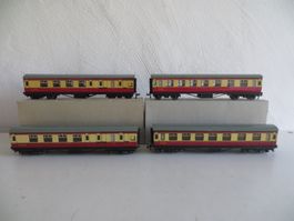 Hornby Dublo H0: Set mit 4 Personenwagen, 32017/32018, o.OVP