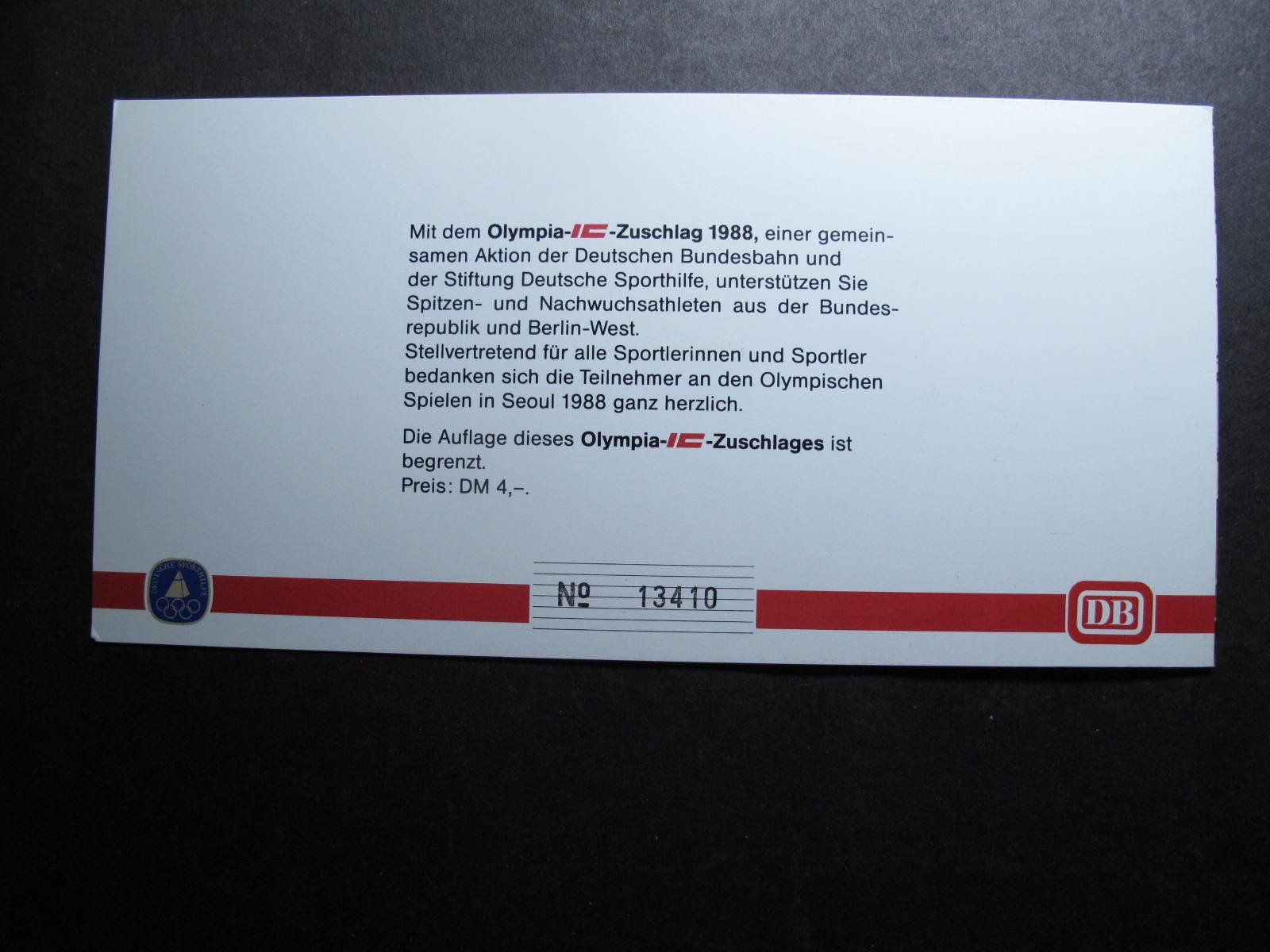 Alle Briefmarken: Berlin 1988 Sporthilfe Folder – Gebraucht aus Wil SG von fva01 2