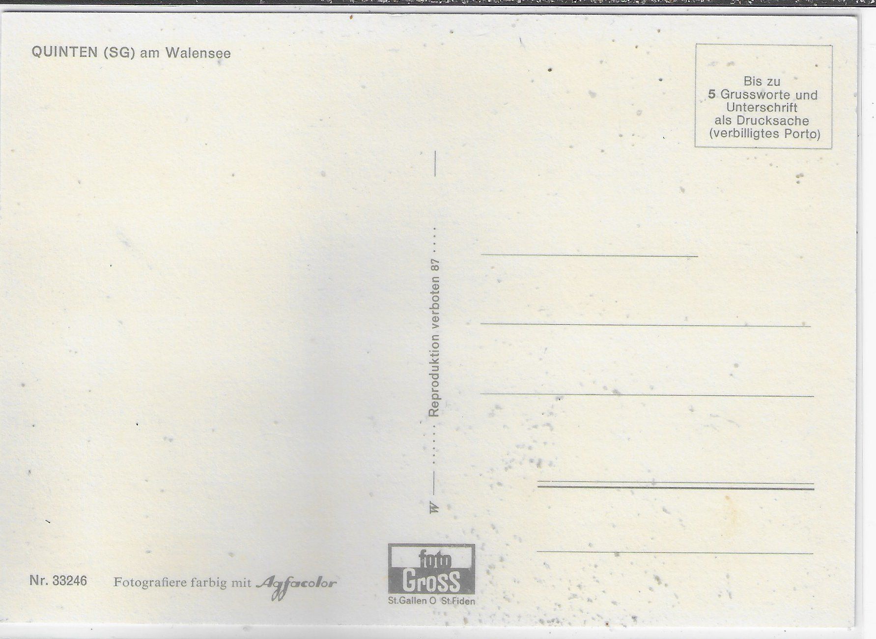 Cartoline postali: Quinten am Walensee - Multiview – Usato da Ettingen venduto da Kartenplanet 1