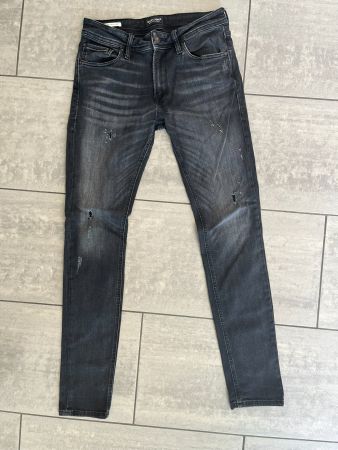JACK&JONES Jeans Schwarz Ripped