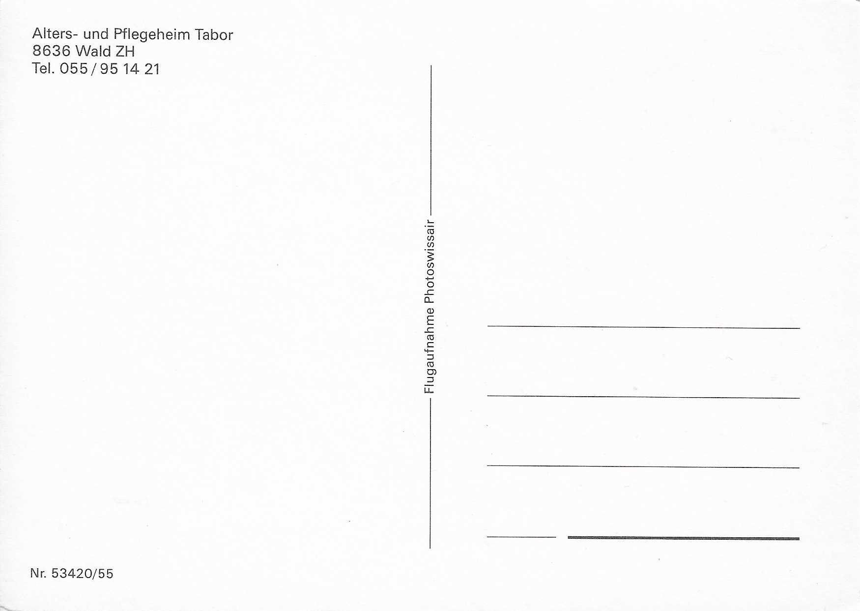 Cartoline postali: Alters-und Pflegeheim Tabor Wald ZH – Nuovo (secondo la descrizione) da Rothrist venduto da Stranglehold 1