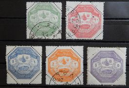 Türkei Kat. A-E 85 */gest. 1898 Kat. 64 Euro