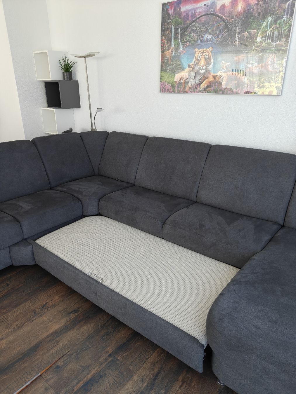 Sofas: Wohnlandschaft mit Schlaffunktion – D'occasion à Derendingen par Florian_8 4