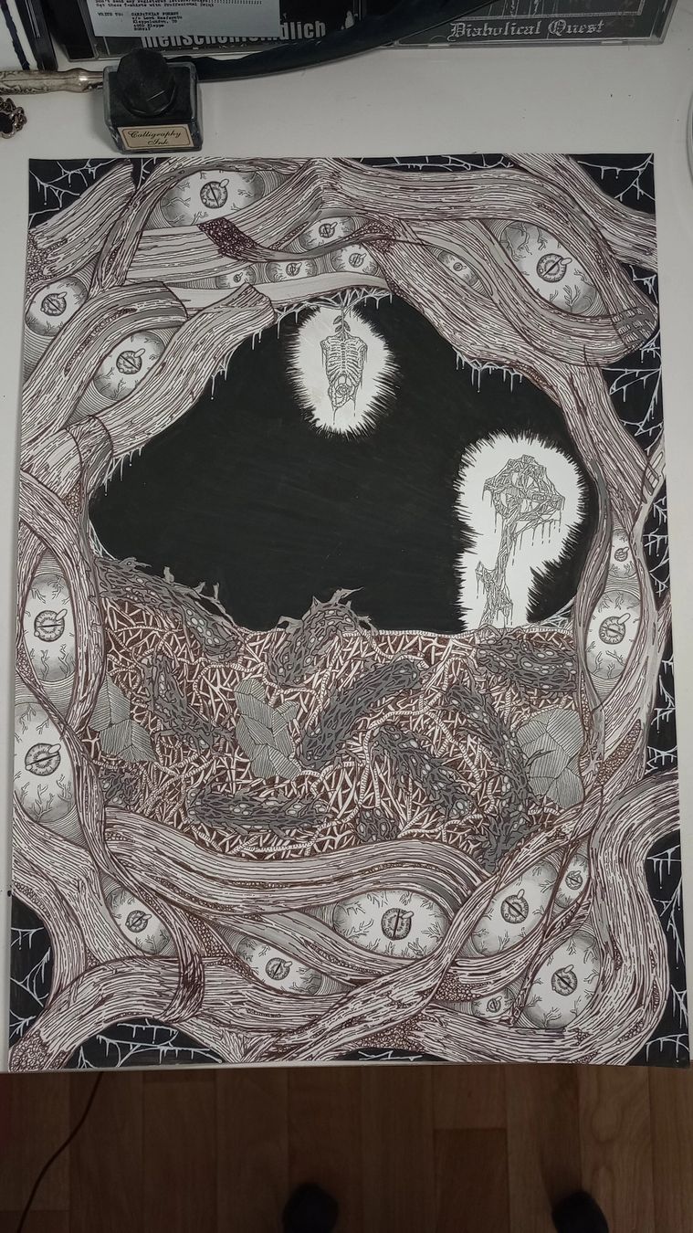 Dipinti: Oeuvre d'art alternative unique A3 paper goth grind core – Nuovo (secondo la descrizione) da La Chaux-de-Fonds venduto da eth_v2jd