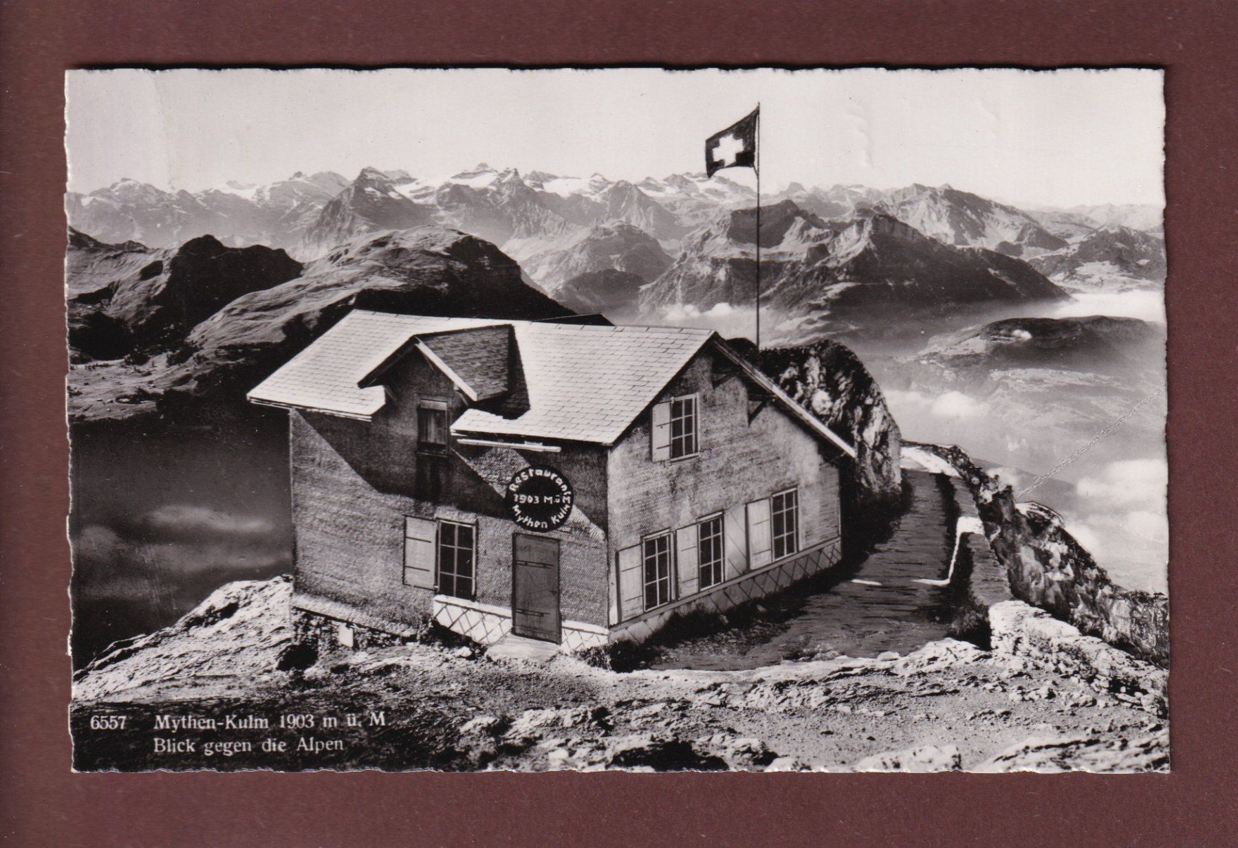 Cartoline postali: MYTHEN-KULM - 1944 Feldpost – Usato da Pully venduto da nicecards