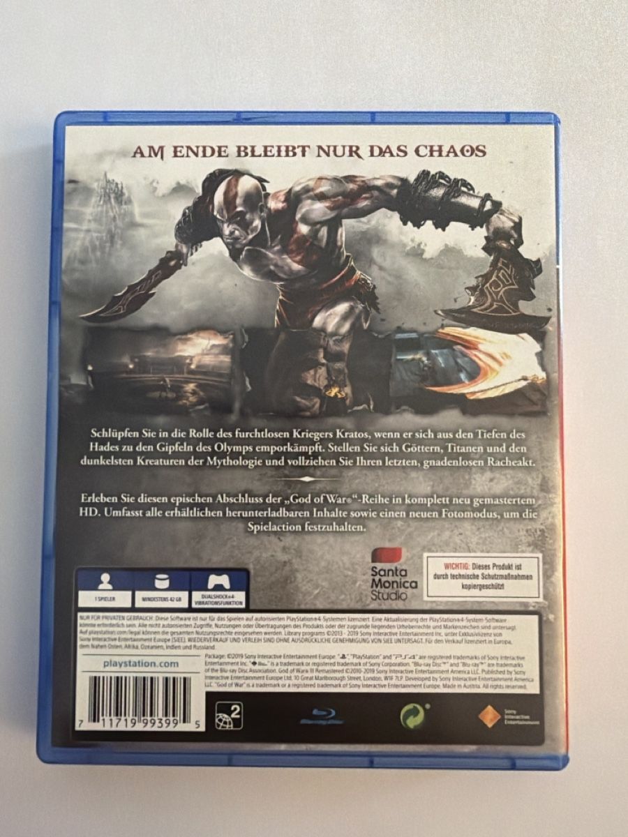 Sony Giochi: God of War 3 Remastered Ps4 Game – Nuovo (secondo la descrizione) da Hendschiken venduto da Jamie2006 1