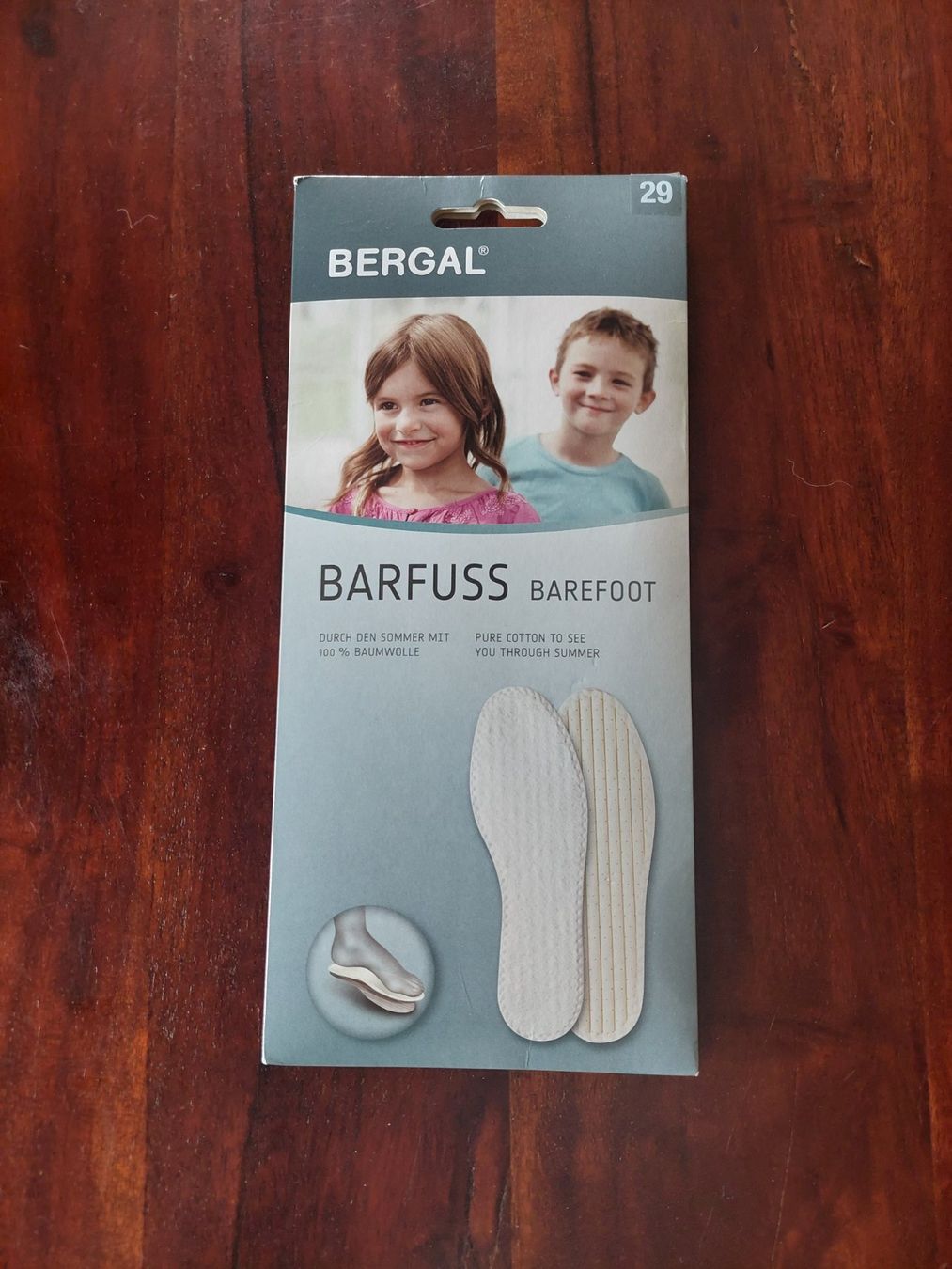 Herrenschuhe: Bergal Barfuss Einlegesohle Grösse 29 – Neu und originalverpackt aus Beckenried von Havacola 1