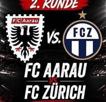 3x Cup-Tickets FC Aarau vs. FC Zürich 18.10.26