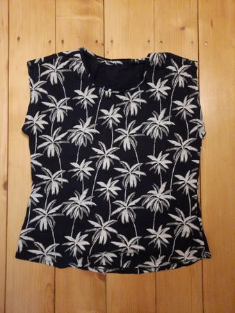Ärmelloses Oberteil mit Palmenmotiv aus Baumwolle🌴👕