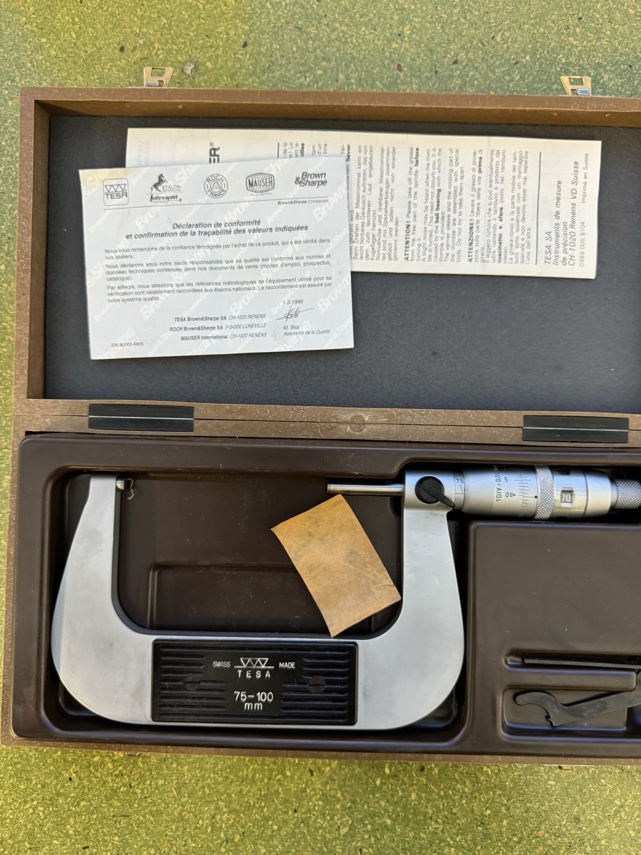Tesa Messen: Micromètre TESA 75-100 mm avec coffret de rangement – Gebraucht aus Aarberg von SNMachines 4