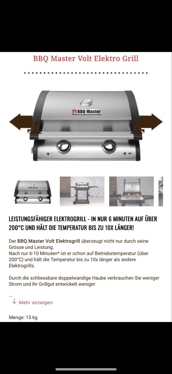Grils: Elektrogrill – D'occasion à Hünibach par Nic_np8c