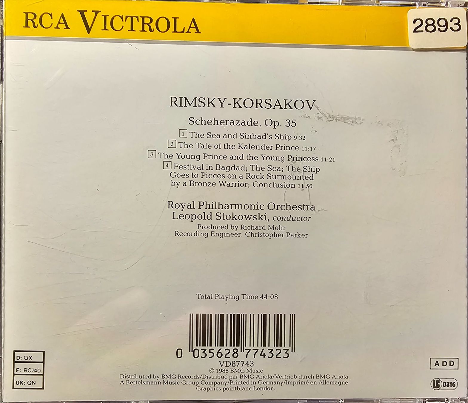CDs: Rimsky-Korsakov - Scheherazade – Gebraucht aus Wahlen b. Laufen von Cg10 2