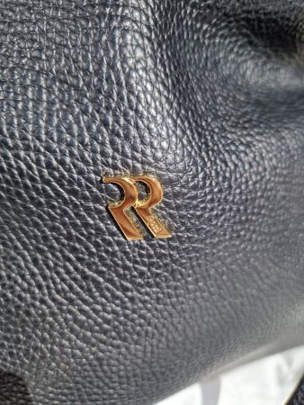 Sac cuir noir Rossi - Florence Italie
