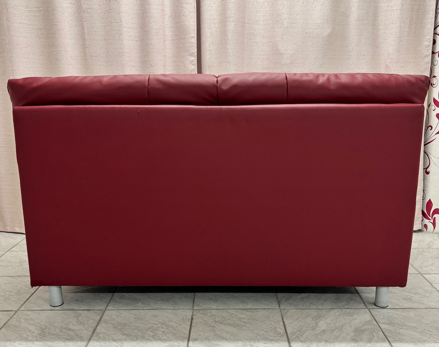 Divani: Rotes Kunstleder Sofa Bordeaux | TOP ZUSTAND – Usato da Suhr venduto da twt_gb7n 8