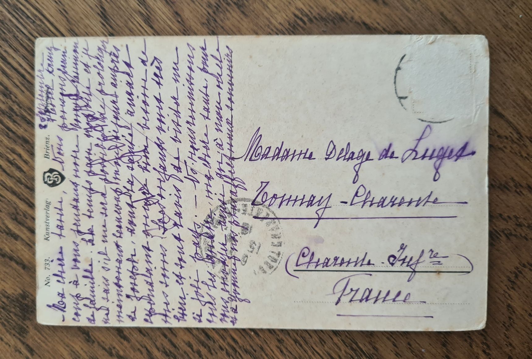 Cartoline postali: Brienz mit Hotel Kreuz 1918 – Usato da Ebikon venduto da Donar50 2