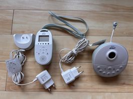 Philips Avent DECT-Babyphone mit Ladestation und Zubehör