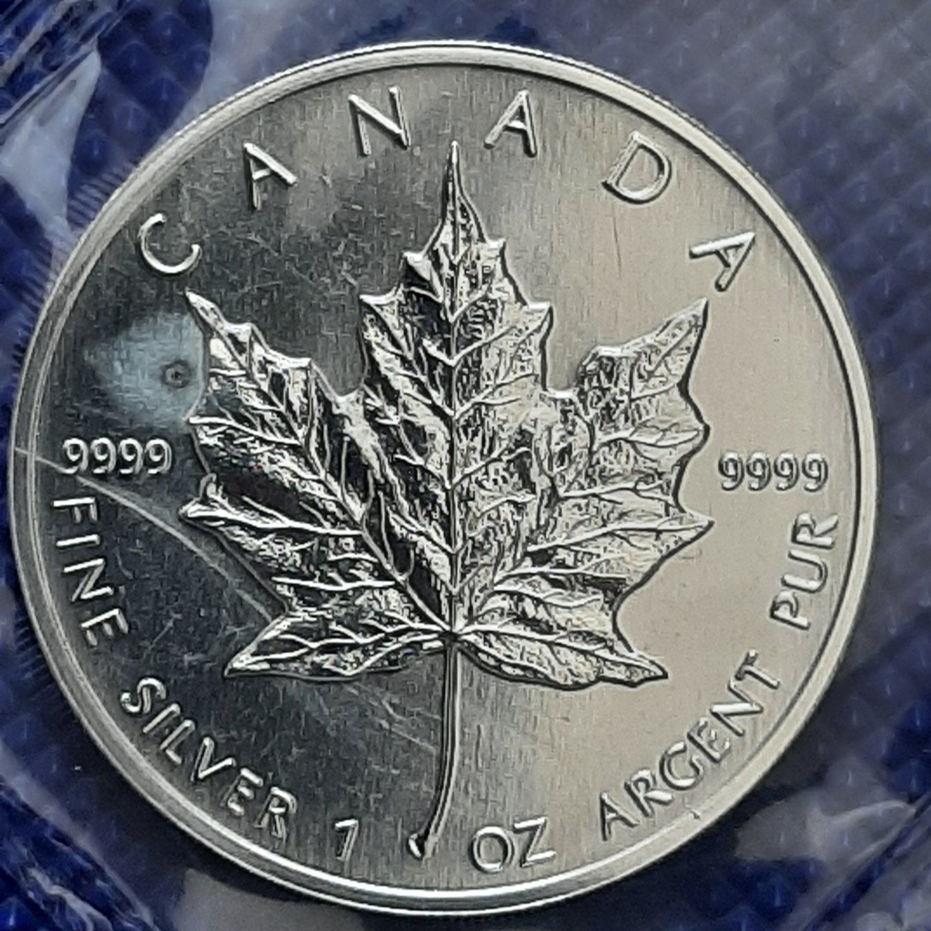 Alle Münzen: Maple Leaf 1991 Canada 1 oz 9999 Fine Silver – Neu und originalverpackt aus Carouge GE von cecob0909