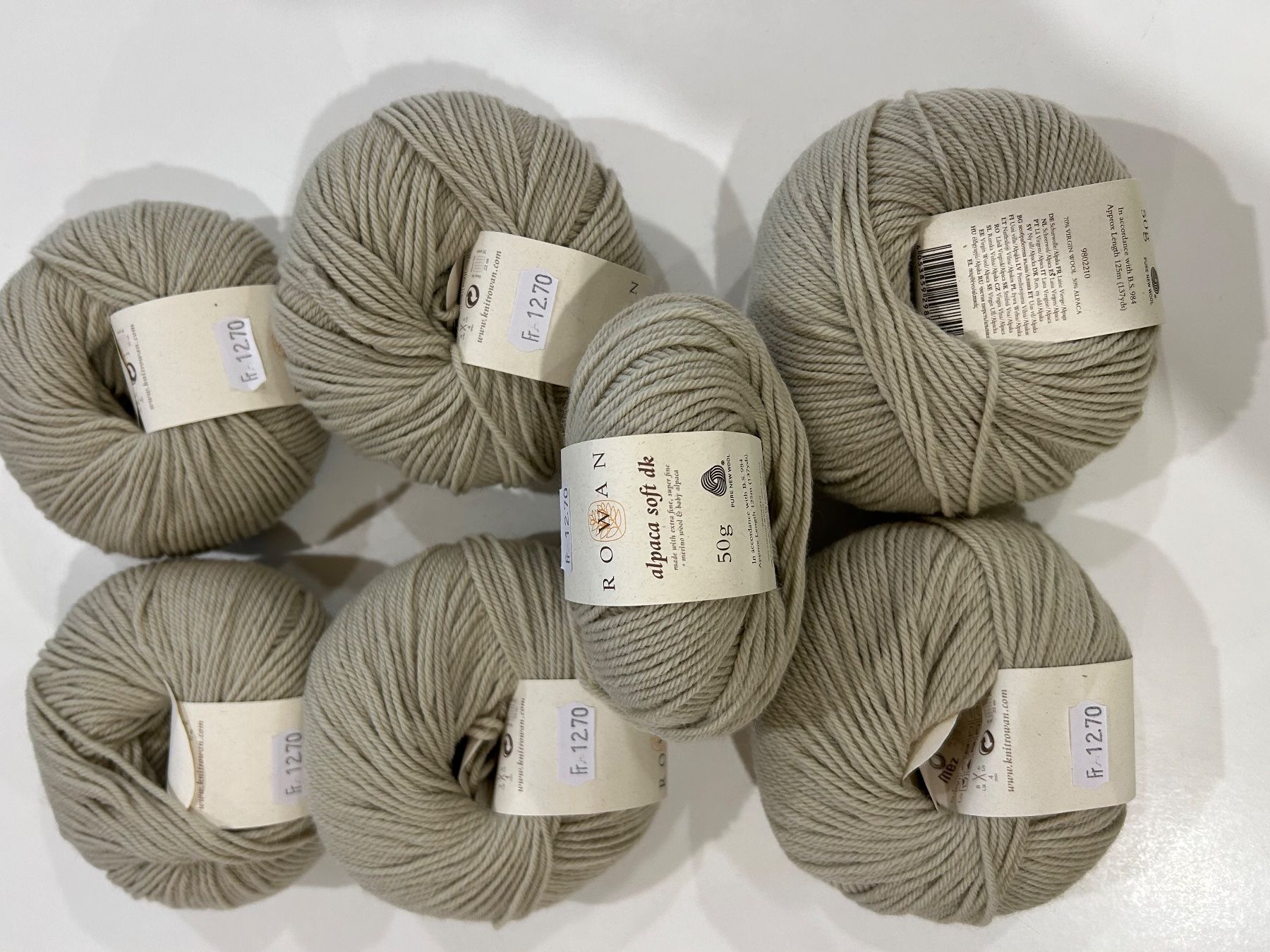 Lana: 7 pelotes Alpaca Soft DK Rowan – Nuovo e nell'imballaggio originale da Bex venduto da valetted
