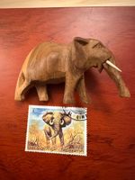 Elefanten Handgemacht HolzSkulptur