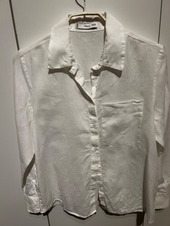 Alles 10.-Mango Weisses Hemd Bluse gr s