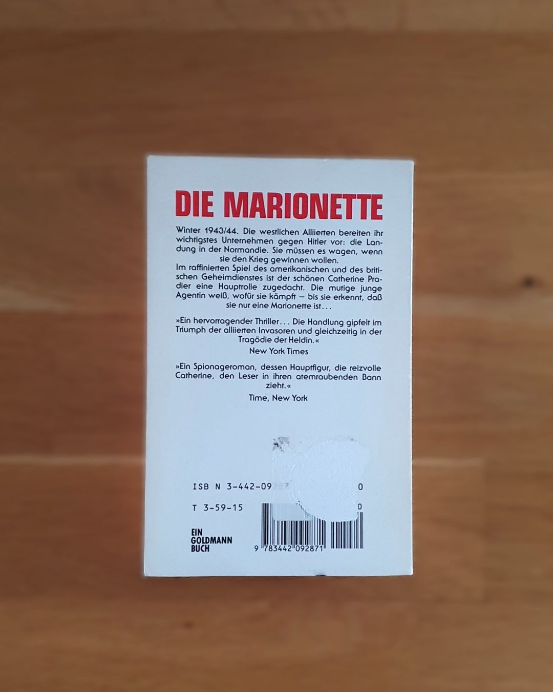 Bücher: Die Marionette / Larry Collins – Gebraucht aus Emmenbrücke von Re6020 1