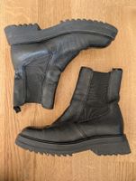 Stiefeletten Leder schwarz, Gr. 39 *neuwertig*