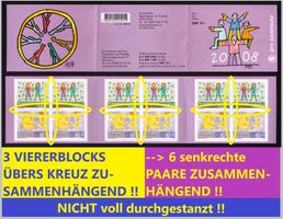 2008_J389Aa+391Aa_PRO JUVENTUTE Markenheft_6 PAARE !! **