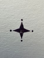 Perlenfischer Gummistempel kleiner Stern Weihnachten / Karte