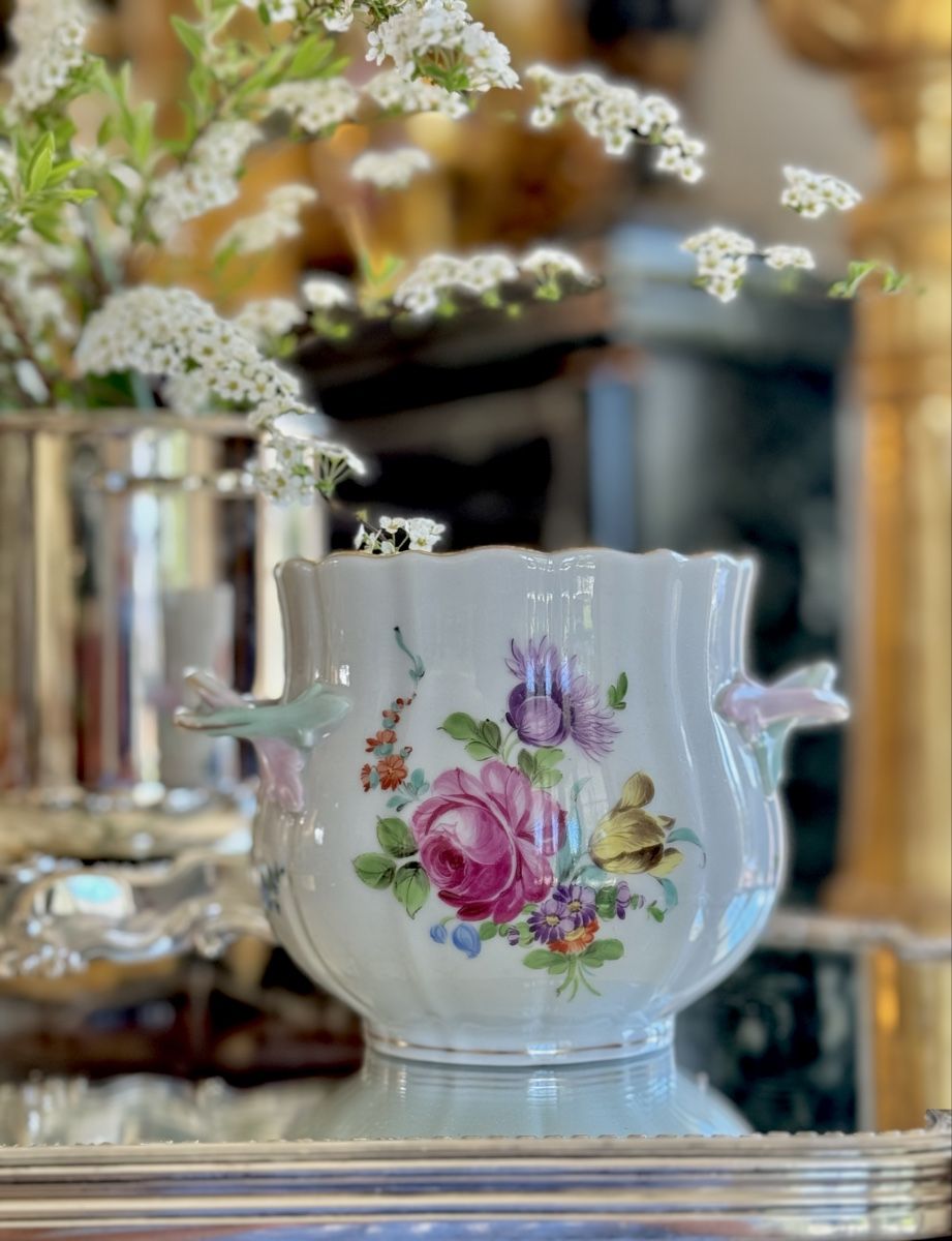 Vasi per fiori: Dresden cache pot décor floral – Usato da Courtaman venduto da sultan16 3