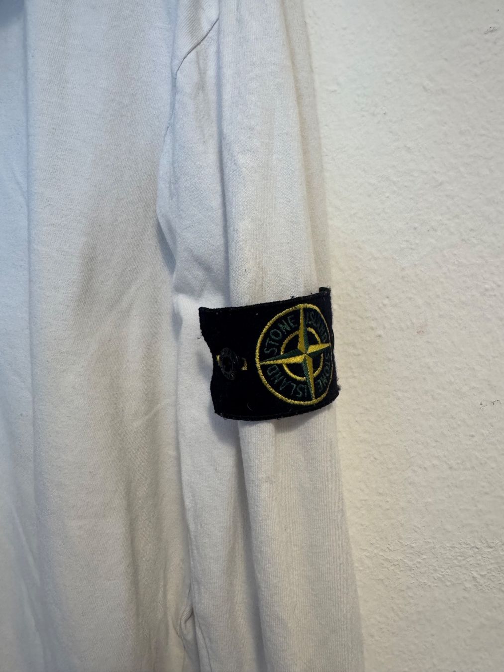 Stone Island Magliette Polo: Stone Island Polo Langarm, Gr. M, Weiss – Usato da Zürich venduto da nils.alex 5