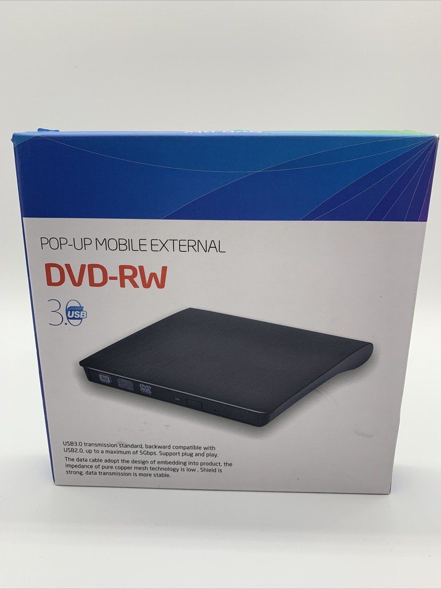 Multimediaplayer & Streamer: Pop-Up Mobile External DVD-RW drive utilizing a USB 3.0 tran – Neu und originalverpackt aus Zürich von Blue_09