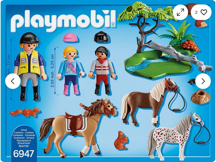 Playmobil Country 6947 Fröhlicher Ausritt 3 Figuren 8 Tiere (Neu ...