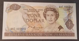 1 DOLLAR / NEUSEELAND ND (1985-89) (aUNC)