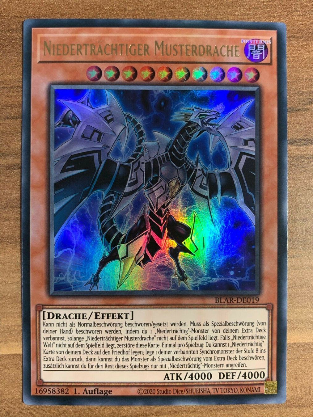 Yugioh Carte collezionabili: Niederträchtiger Musterdrache 1.Auflage – Nuovo (secondo la descrizione) da Boswil venduto da ShoppingCenterCity