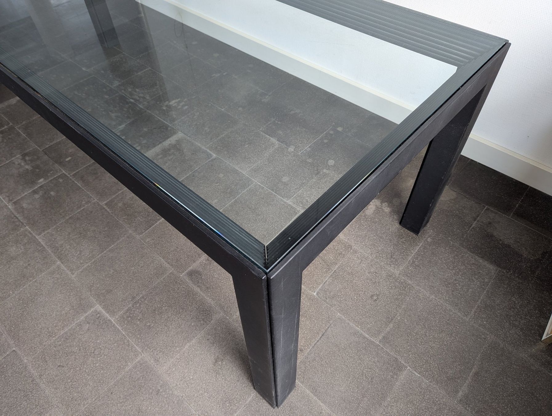 Tavoli: Designer Tisch, Glas mit schwarzem Gestell – Usato da Gebenstorf venduto da Mar-imH25 4